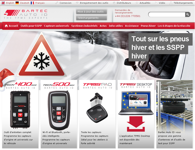 Vive la France: Bartec’s website is now online in French!