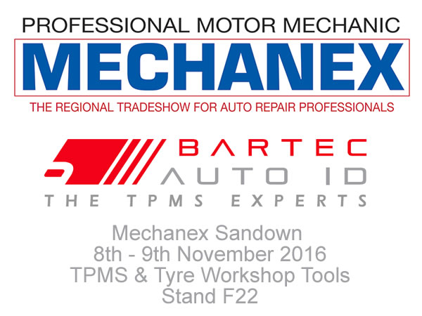 Bartec Auto ID Ltd Exhibiting at Mechanex Sandown 8th - 9th November 2016