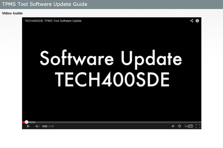 TECH400SDE Software Updates Made Easier
