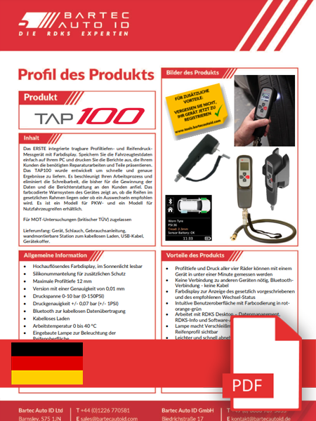 TAP100 Data Sheet German