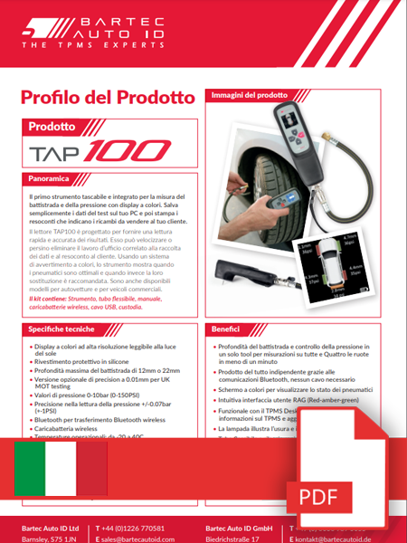 TAP100 Data Sheet Italian