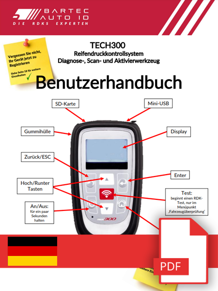 TECH300 User Manual German