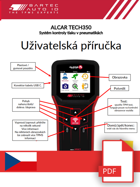 TECH350 ALCAR User Manual Czech