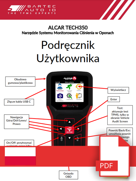 TECH350 ALCAR User Manual Polish