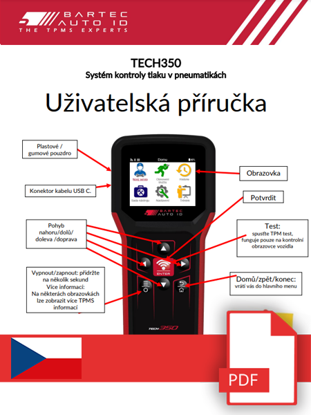 TECH350 User Manual Czech