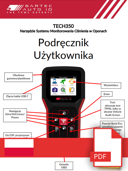 TECH350 User Manual Polish