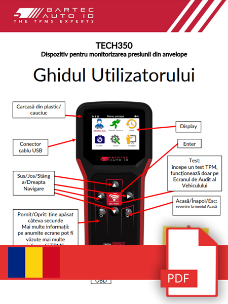 TECH350 User Manual Romanian