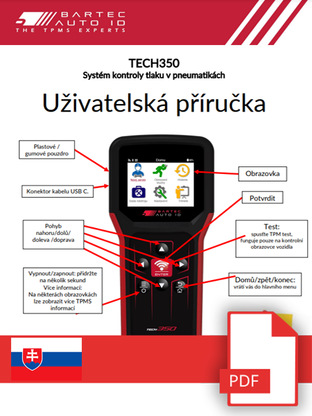 TECH350 User Manual Slovak