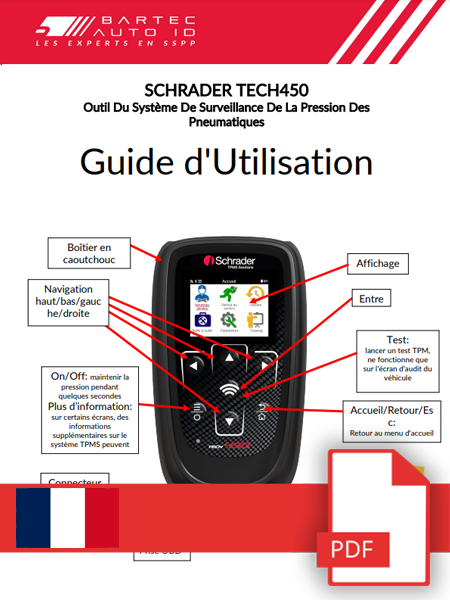 TECH450 Schrader User Manual French