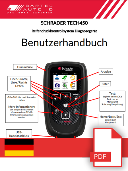 TECH450 Schrader User Manual German