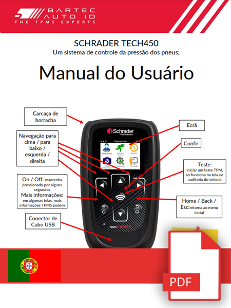 TECH450 User Manual Portuguese