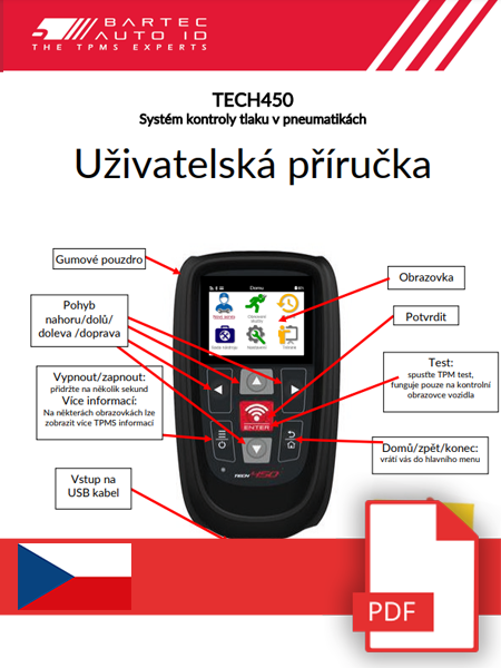 TECH450 User Manual Czech