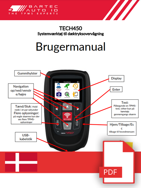 TECH450 User Manual Danish