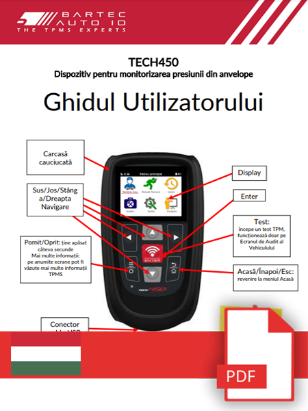 TECH450 User Manual Hungarian