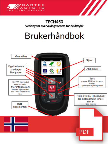 TECH450 User Manual Norwegian