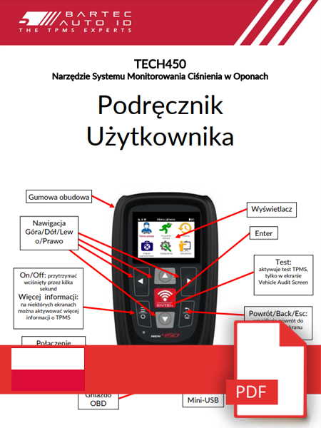 TECH450 User Manual Polish