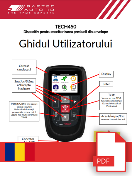 TECH450 User Manual Romanian