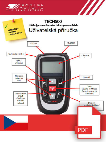 TECH500 User Manual Czech