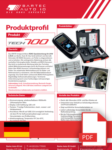 TECH700 Data Sheet German